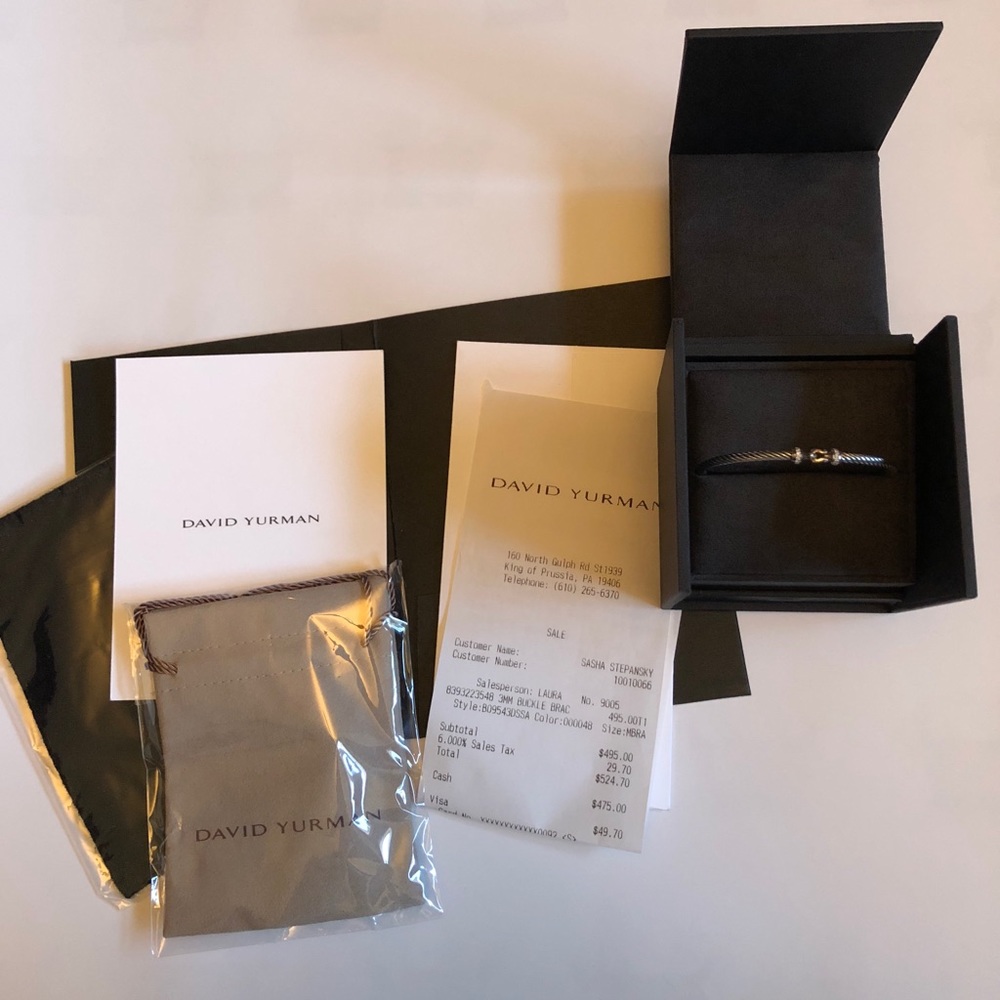 Davïd Yurman Cable Bracelet With Diamonds (small)